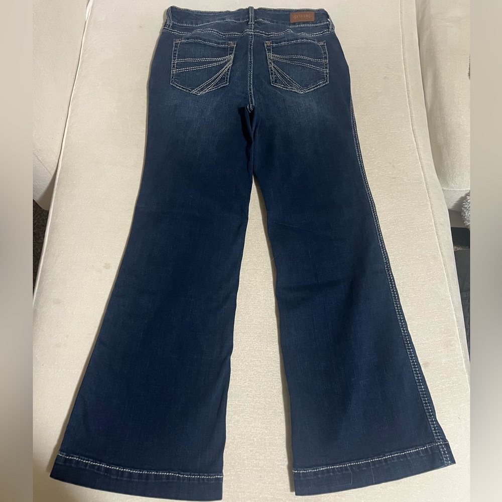 Shyanne Dark Blue Wide Leg Jeans